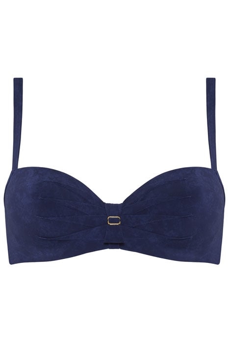 PADDED PLUNGE BALCONY BIKINI TOP PURITSU BLUE   1