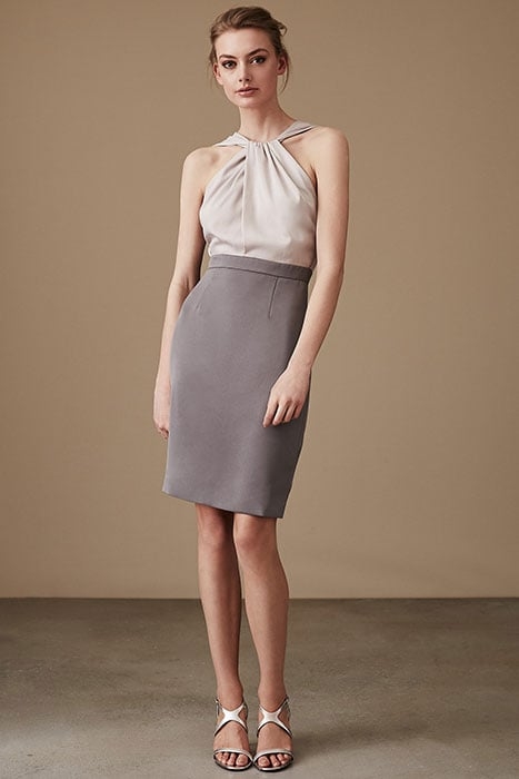 MAISIE-CONTRAST DRESS ASH PINK 2