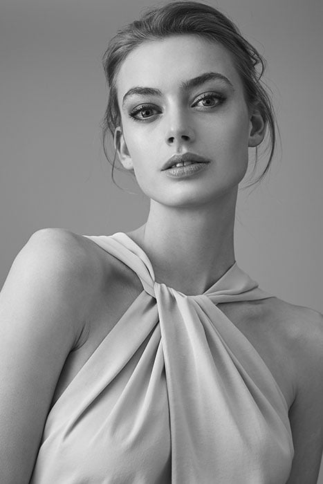 MAISIE-CONTRAST DRESS ASH PINK 4