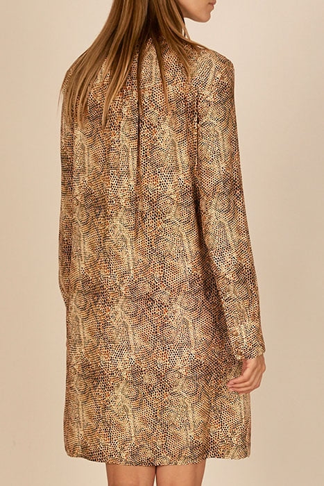 DRESS WITH BIG CUFFS BROWN 3