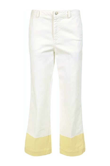 MID HIGH WAIST WIDE LEGS OFF WHITE 1