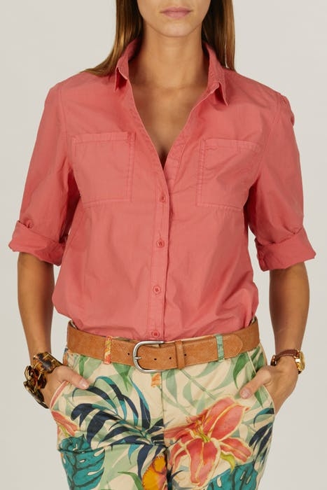 CHEST POCKET SHIRT CYCLAMEN 1