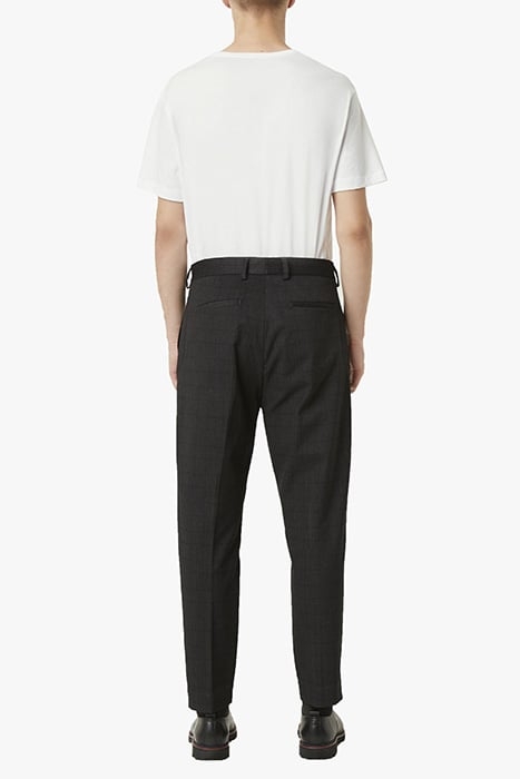 TONAL CHECK UTILITY TROUSERS CHARCOAL GREY CHECK 2