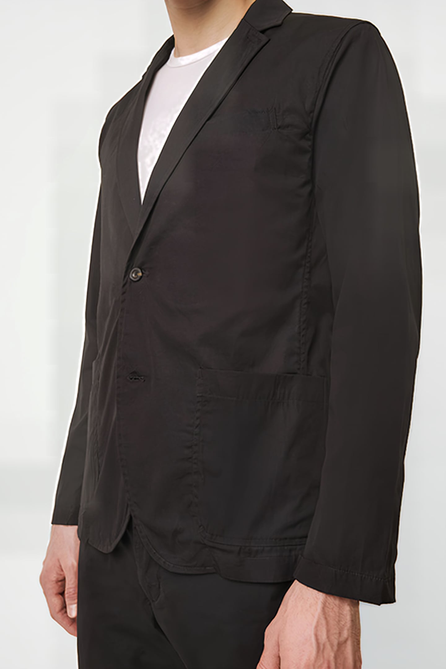 LIGHT COTTON BLAZER BLACK ONYX 2