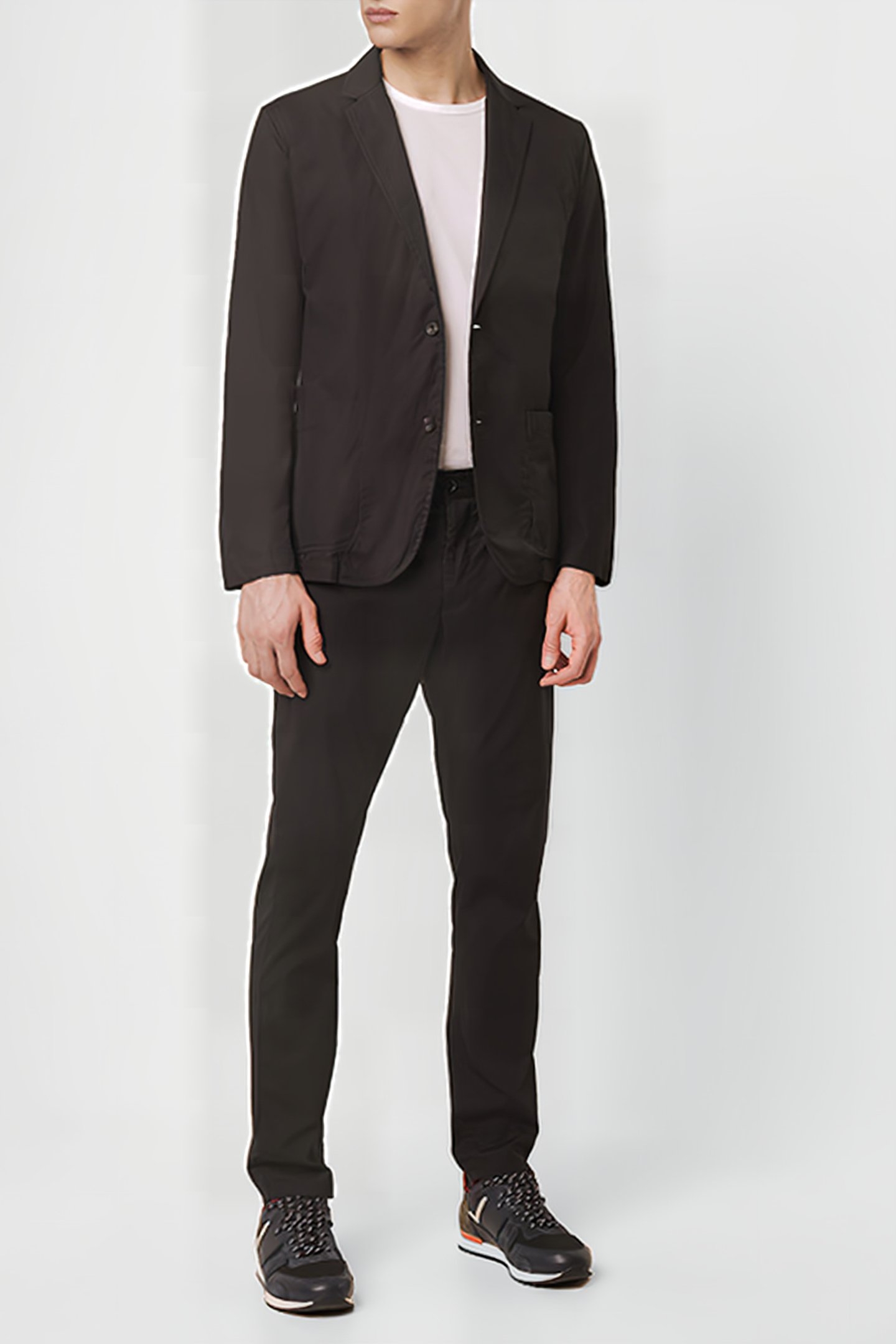 LIGHT COTTON BLAZER BLACK ONYX 1