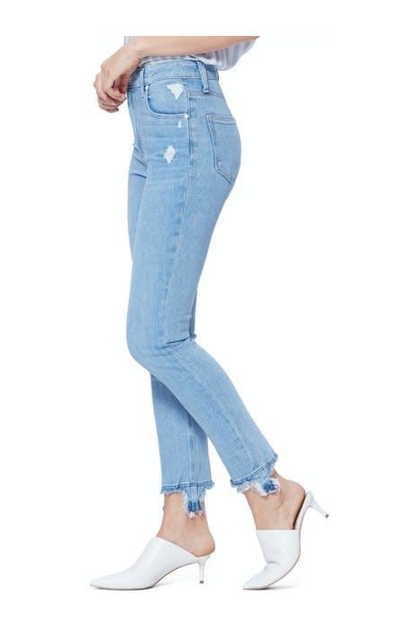 SARAH SLIM RIPPED HEM MAKO DISTRESSED 2