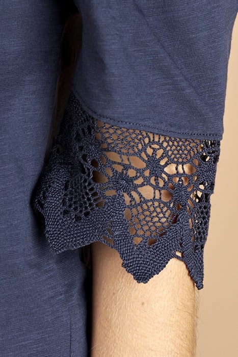 OFF SHOULDER T-SHIRT BLUE 7