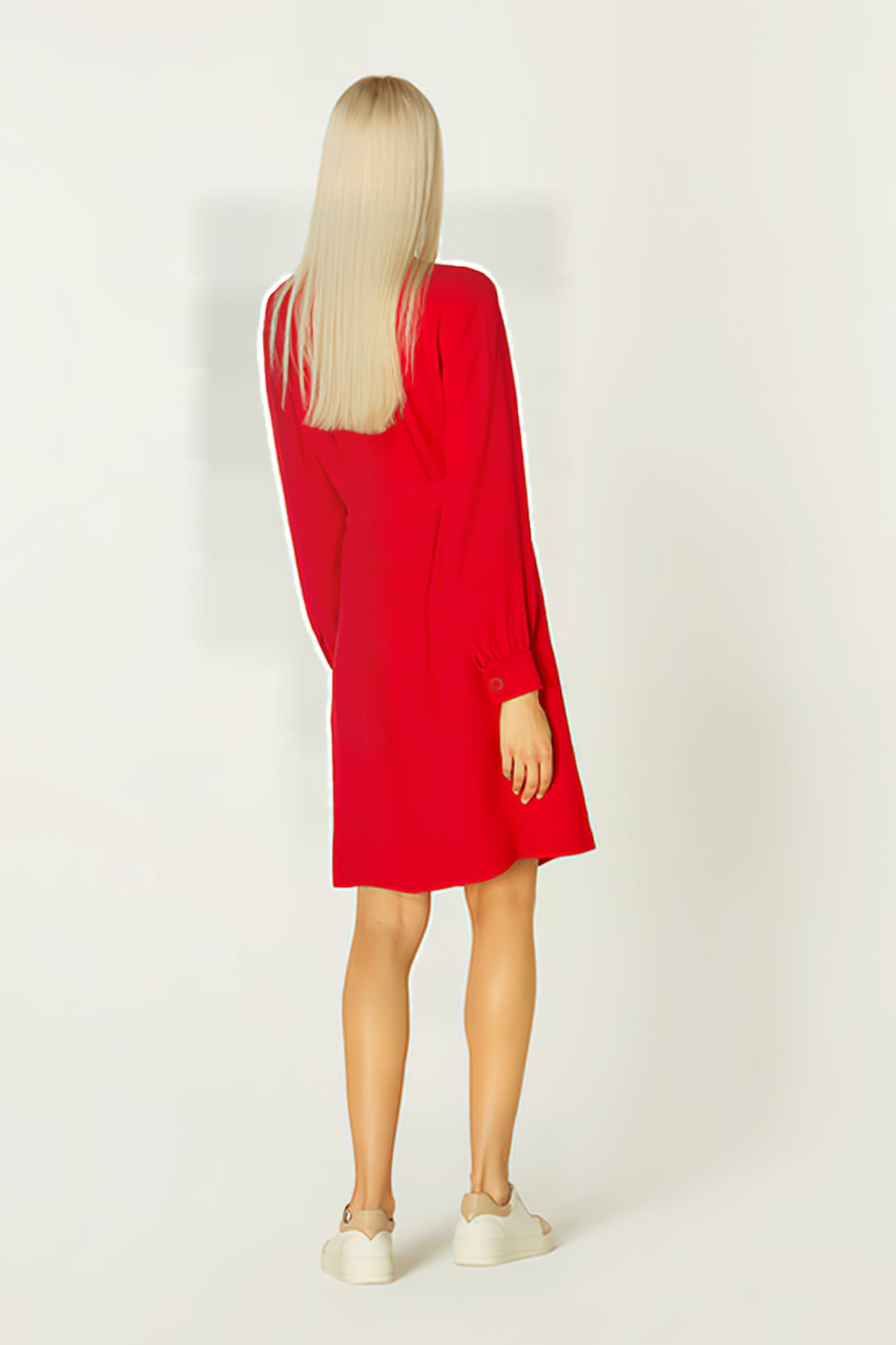 MILLER MIDI DRESS DEEP RED 4