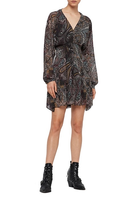 NICHOLA SCARF DRESS PURPLE 2