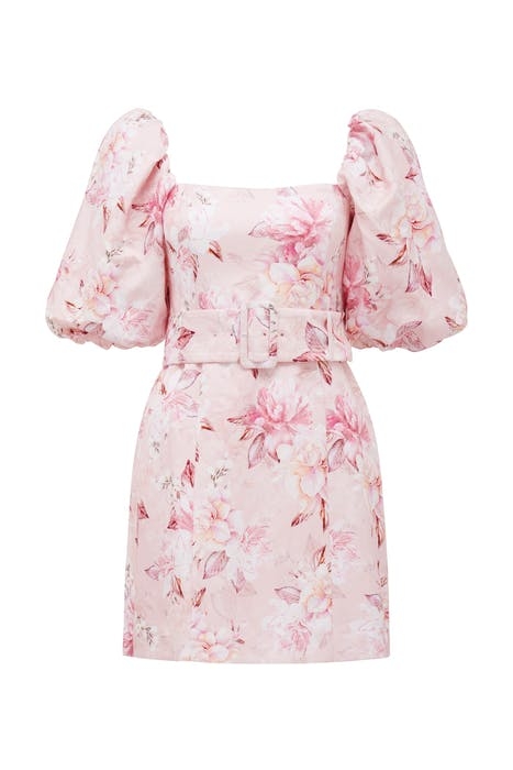 ASHLEY PUFF SLEEVE MINI DRESS LIGHT PINK SIENNA 6