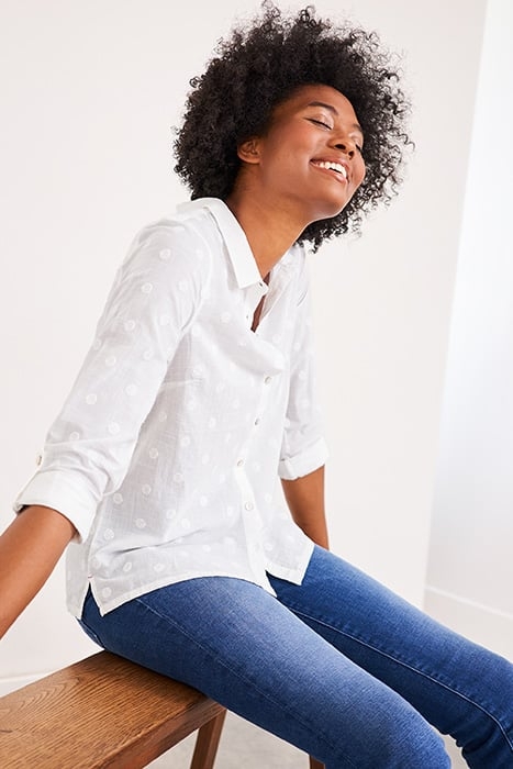 EMILY EMBROIDERED SHIRT PALE IVORY 5