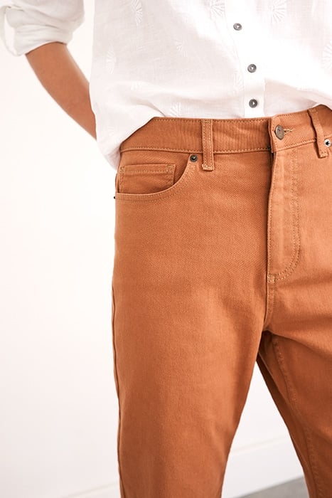 SKYE TWILL STRAIGHT 7/8 JEAN  BROWN 5