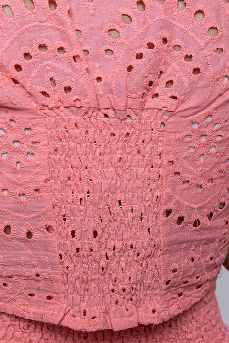 JO BRODERIE ANGLAISE CROPPED BLOUSE PINK 6