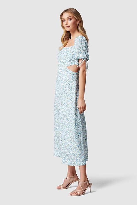 FRANKIE CUT OUT MIDI DRESS MINI DITSY 4