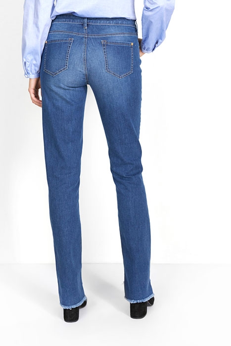 5-POCKET STRAIGHT RAWCUT BLUE 3