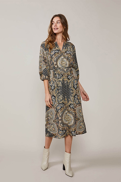 DRESS ALL-OVER PRINT BLACK 2