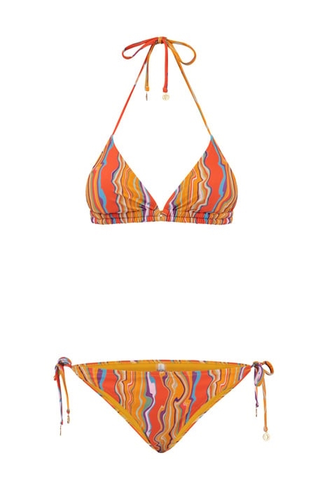LADIES MARBLE LIZ TRIANGLE BIKINI SATSUMA SPRITZ YELLOW 4