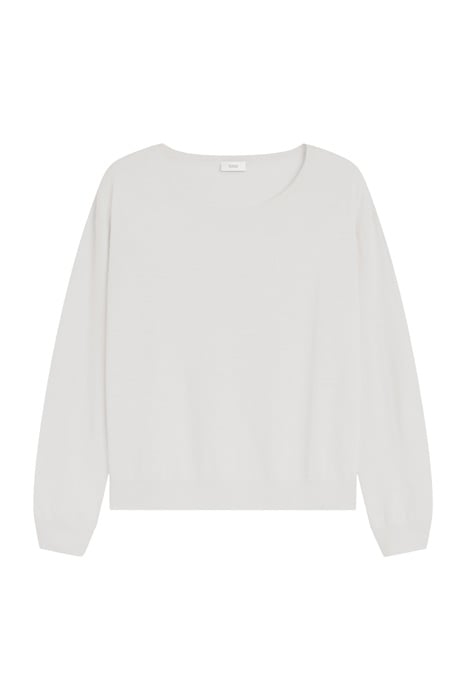 CREW LONG SLEEVE KNIT IVORY 3
