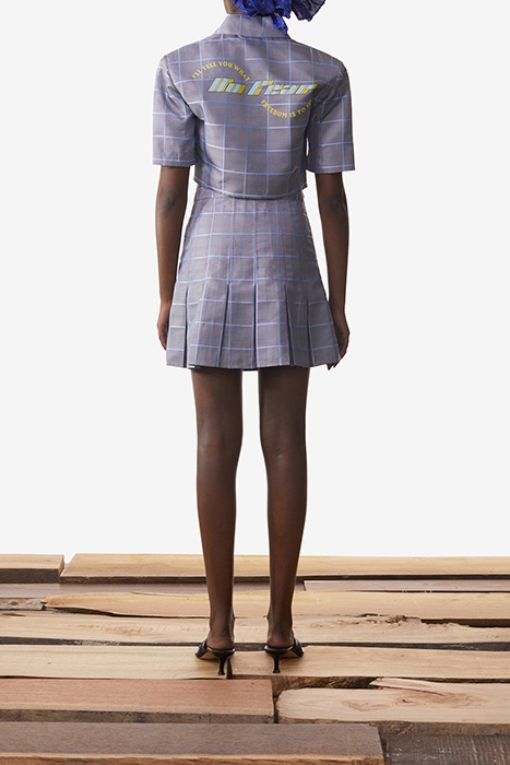 GREY BLUE CHECK KALENA BLAZER 2