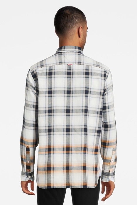 CO/LI OVERSIZED CHEC MEDIUM GREY HEATHER / ECRU / MULTI 2