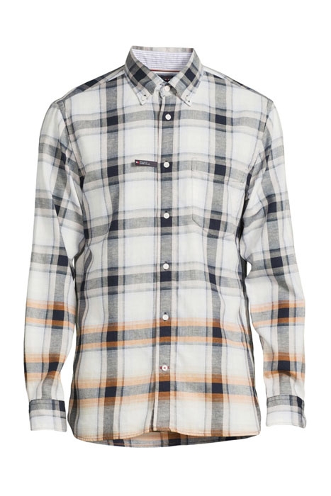 CO/LI OVERSIZED CHEC MEDIUM GREY HEATHER / ECRU / MULTI 6