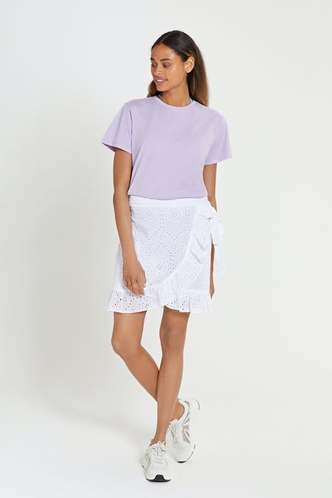 CAPE TOWN BRODERIE WRAP SKIRT BRIGHT WHITE 4
