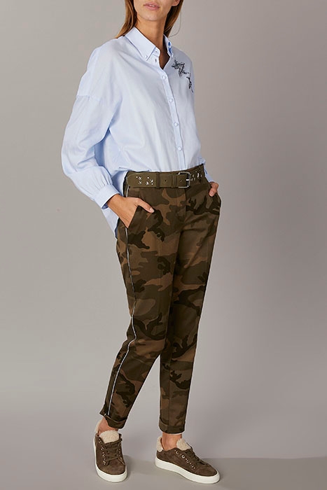 CAMOUFLAGE CHINO PANTS GREEN 4