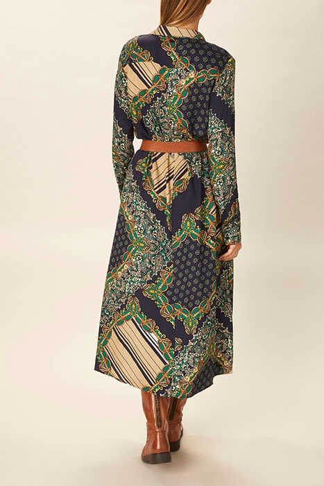 LONG VISCOSE DRESS BLUE 3