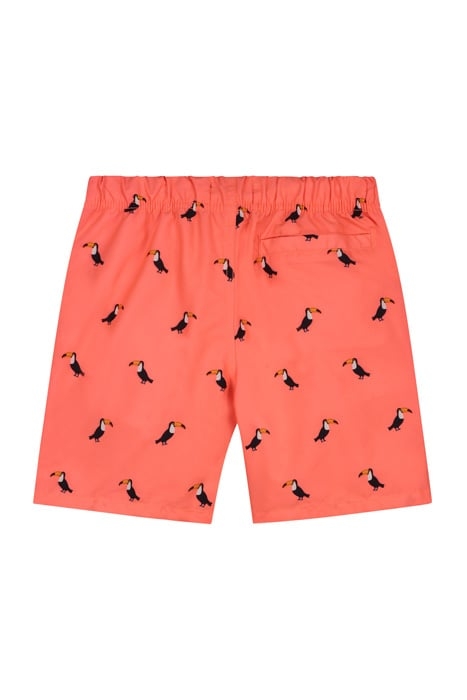 BOYS SWIMSHORT TUCAN NEON ORANGE 2