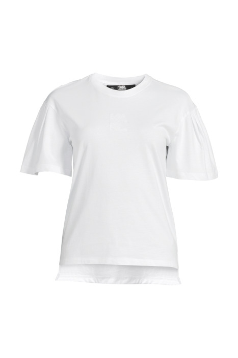 ATHLEISURE PUFF SLEEVE TSHIRT 100 WHITE 1