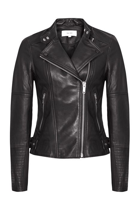 TALLIS LEATHER & BIKER JACKET BLACK 1