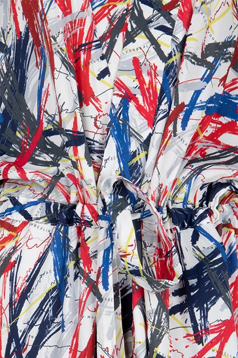 WOMEN'S LONG KIMONO BRUSH PRINT 3