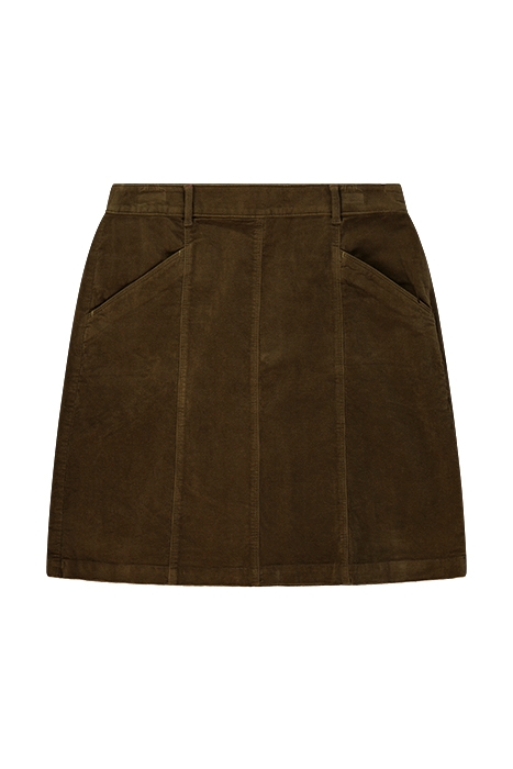 JOSIE  CORD SKIRT KHAKI GRN 1