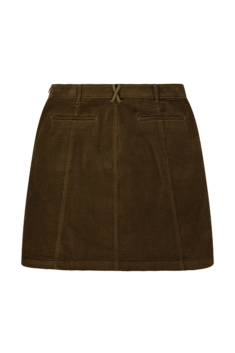 JOSIE  CORD SKIRT KHAKI GRN 2