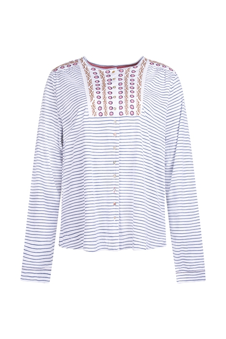 LORENNA JERSEY SHIRT WHITE MULTI 1