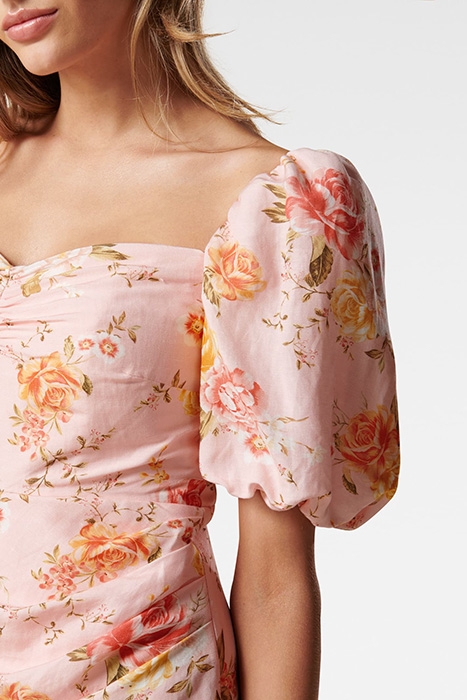 FLORA SWEETHEART MINI DRESS TEA ROSE FIELD 6