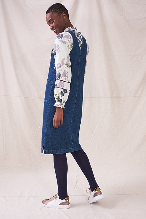 WILLOW DENIM MIDI PINNY DRE  DENIM 5