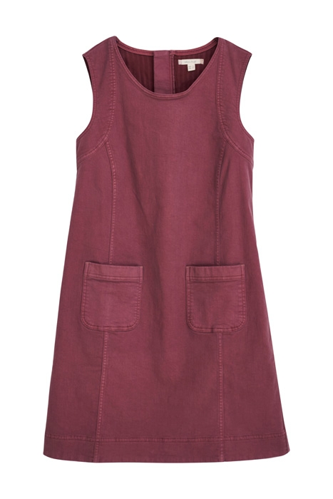 JANEY  COTTON PINAFORE MID PLUM 1