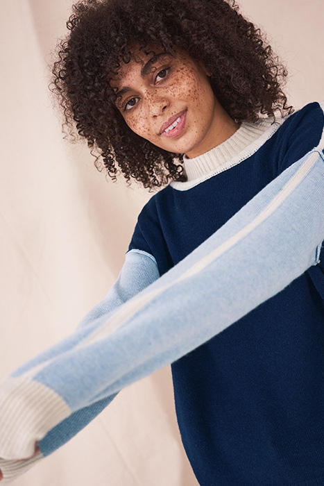 BERNIE HIGH NECK JUMPER NAVY 4