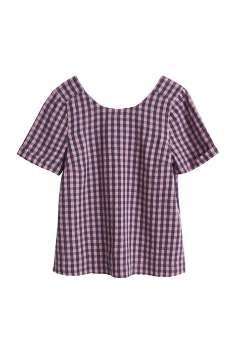 EDIE LINEN TOP PINK MULTI 2