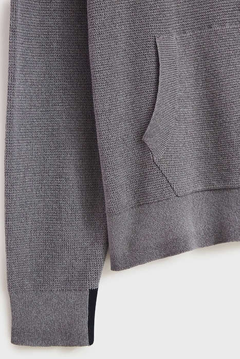 MAPLE COTTON HOODIE MID GREY 5