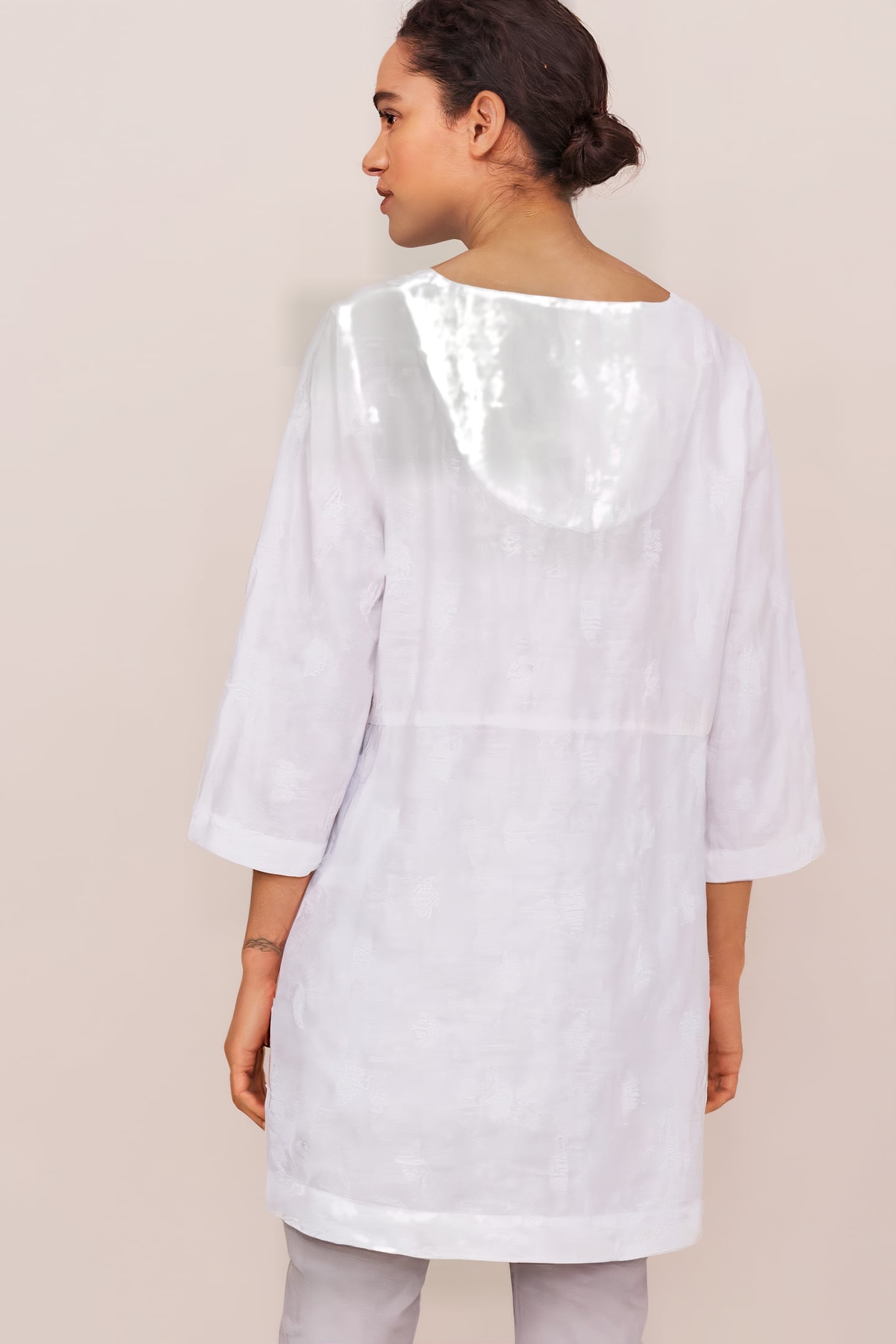 BAILEY LINEN TUNIC WHITE PLAIN 3