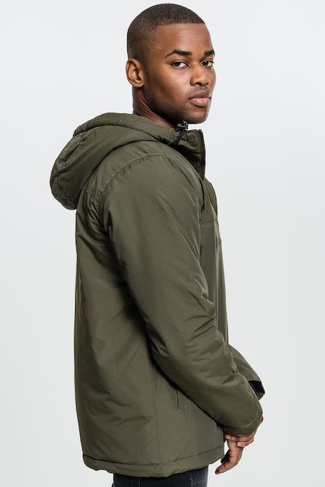PADDED PULL OVER JACKET OLIVE 4