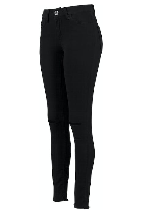 LADIES CUT KNEE PANTS BLACK 8