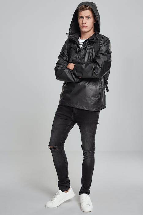 LIGHT PULL OVER JACKET BLACK 4