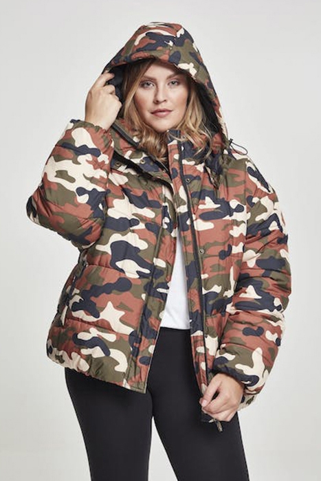 LADIES BOYFRIEND CAMO PUFFER JACKET RUSTYCAMO 2