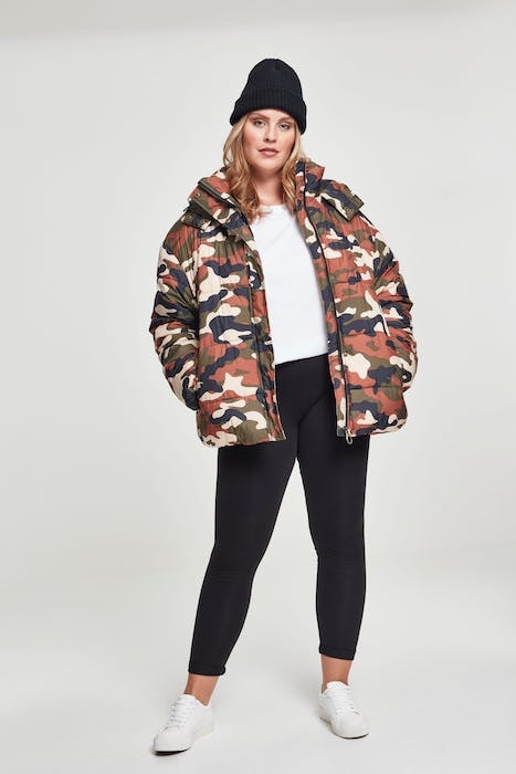 LADIES BOYFRIEND CAMO PUFFER JACKET RUSTYCAMO 4