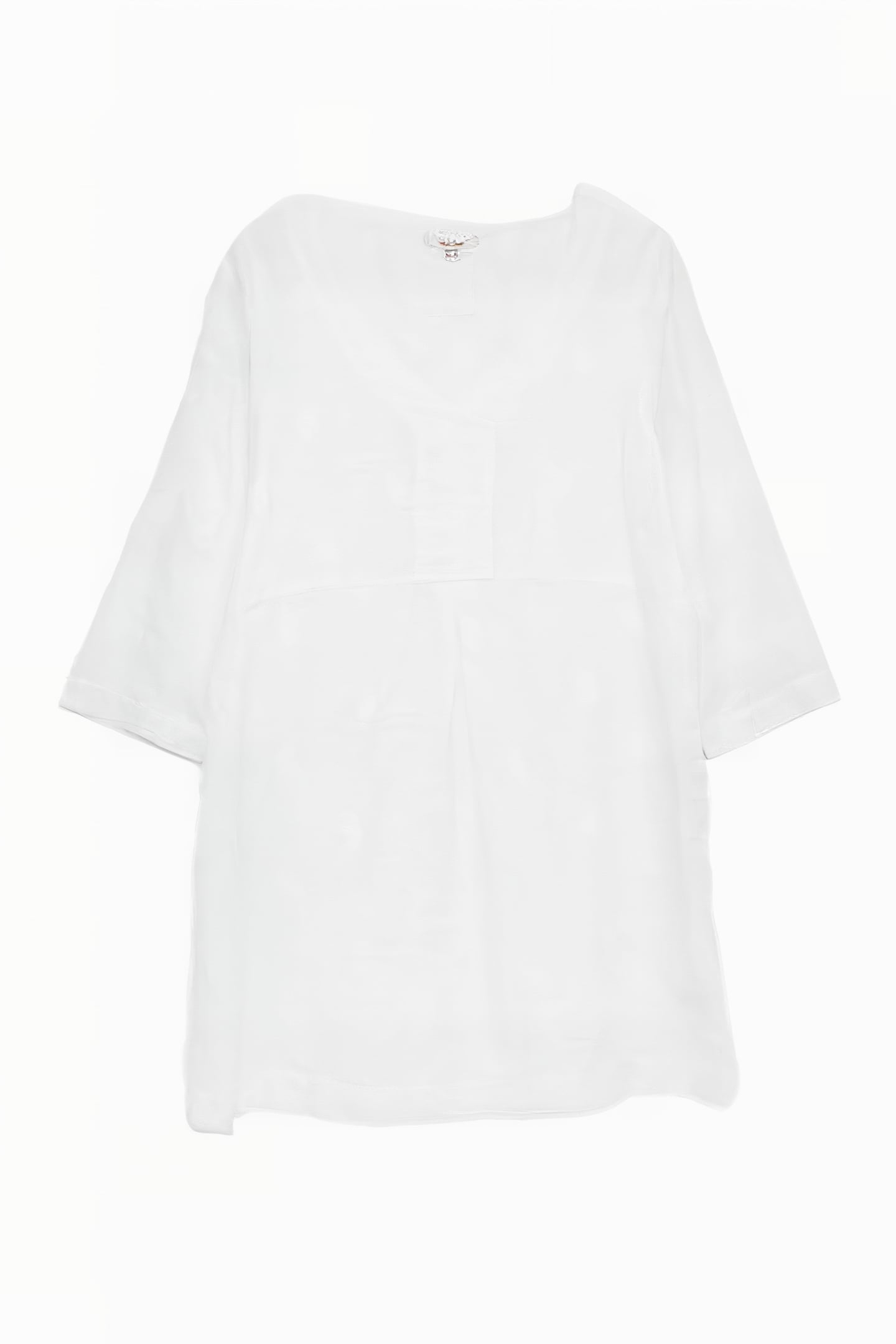 BAILEY LINEN TUNIC WHITE PLAIN 1