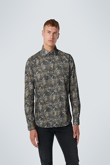 SHIRT ALLOVER PRINTED CODUROY RESPONSIBLE CHOICE OLIVE 2