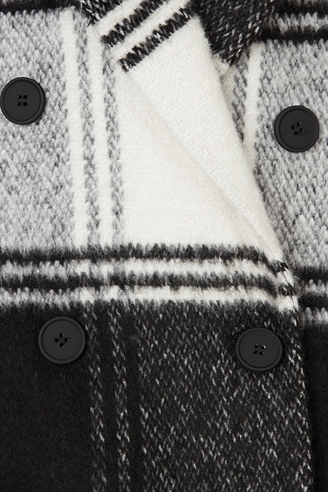 LOTTIE CHECK COAT BLACK/WHITE 6